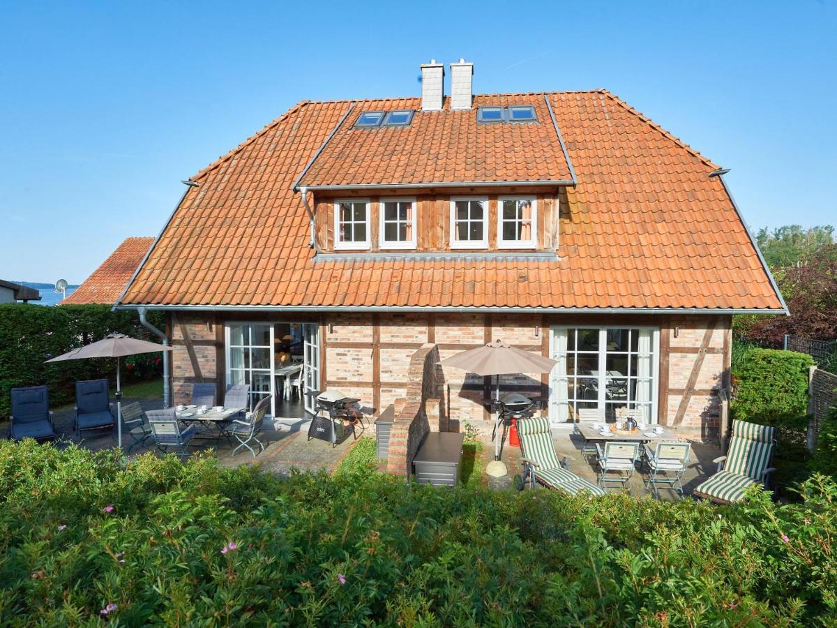 Fachwerkhaeuser Seedorf - Haushaelfte "Sophie Charlott" Mit Kamin Und Terrasse Екстер'єр фото